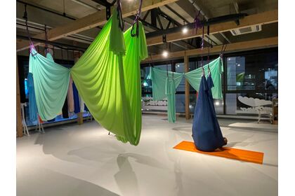 町田　ヨガ　ハンモックフィットネスプラムライン　エアリアル町田プラムライン　スイングヨガ　スイベルヨガ　バンジーフィットネス